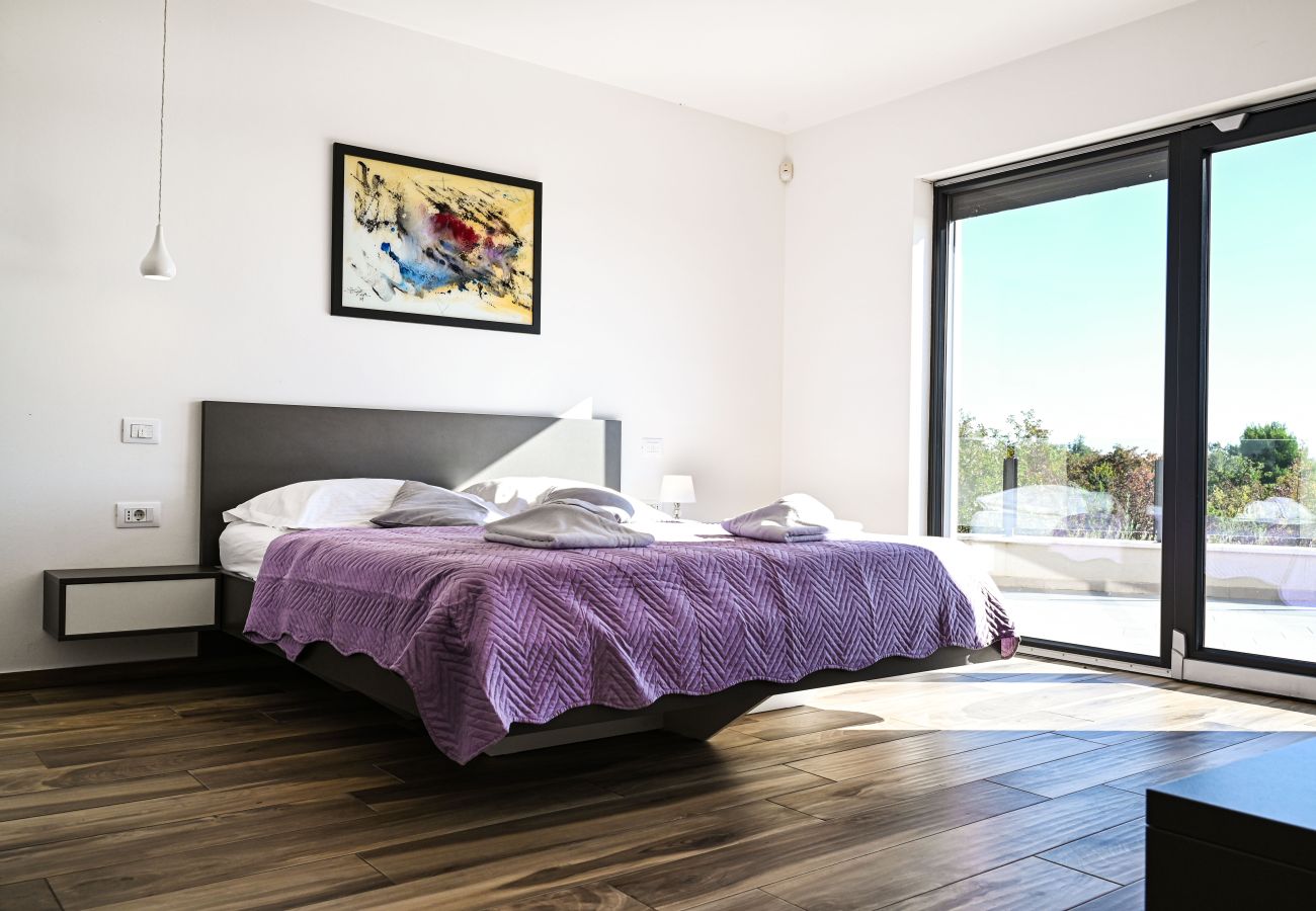 Villa in Juršici - Villa EmMa Istria in Central Istria with sea view, pool heating and underfloor heating