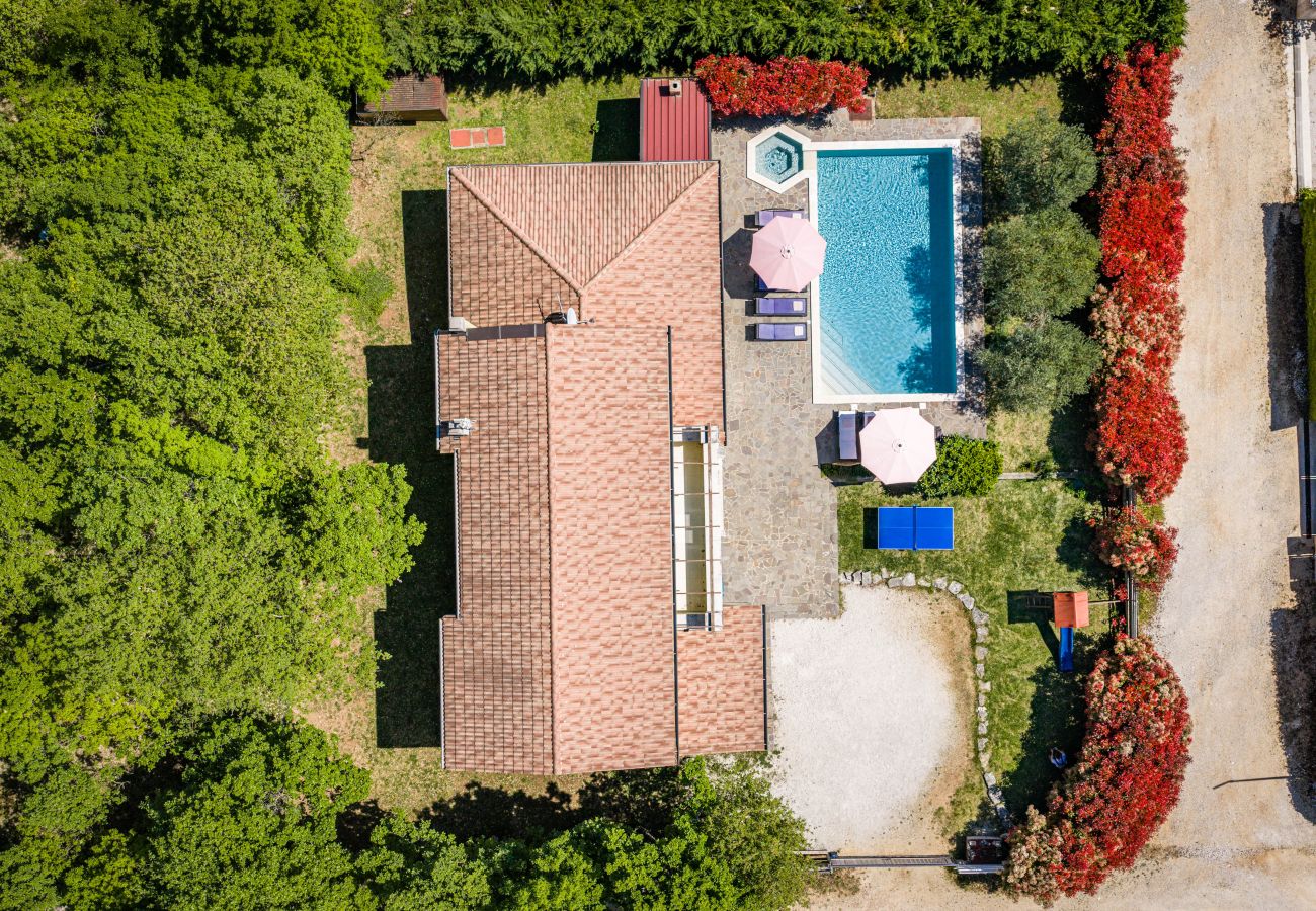 Villa in Mužini - Villa Martha in Central Istria with private pool - wellness / table tennis for 12 persons
