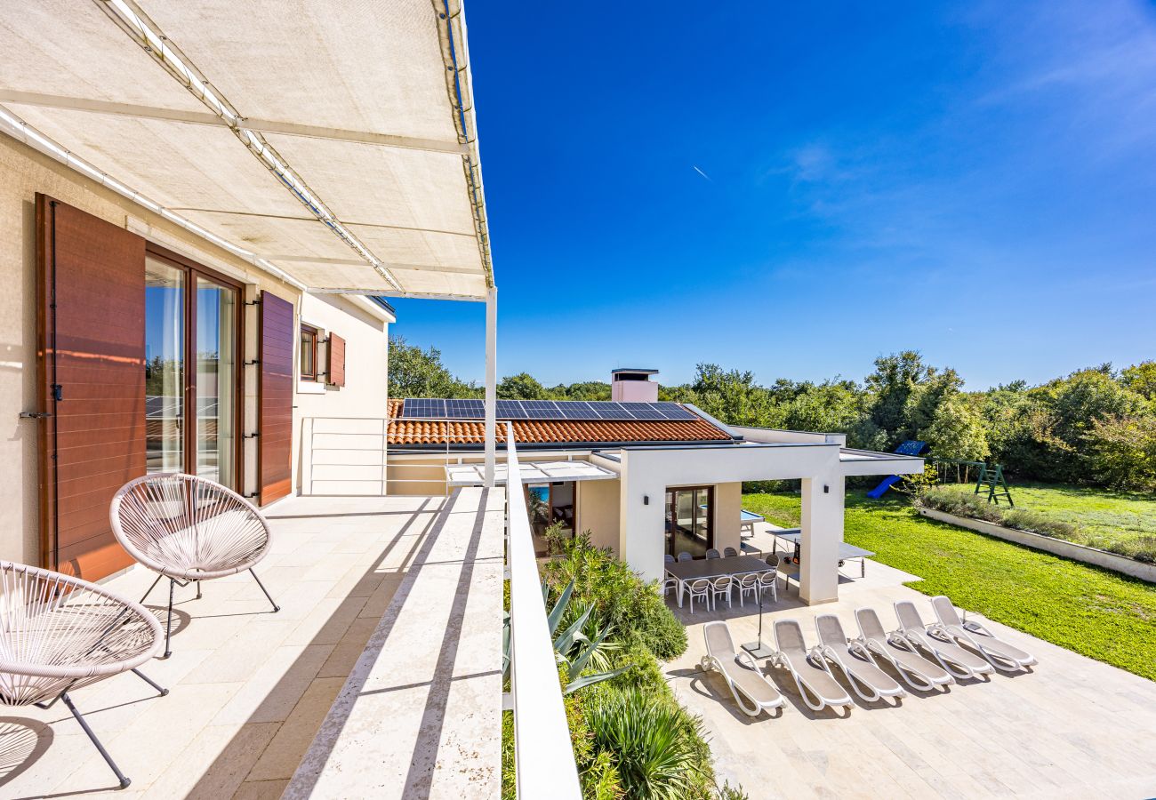 Villa in Štokovci - Villa Dora in Central Istria kids friendly with private pool and playground for 10 persons