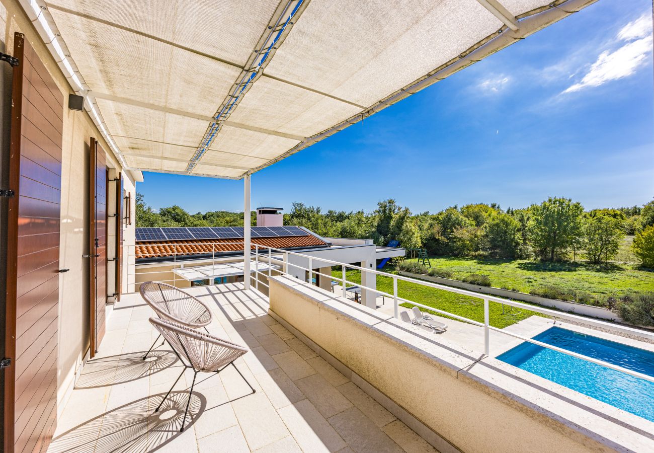 Villa in Štokovci - Villa Dora in Central Istria kids friendly with private pool and playground for 10 persons