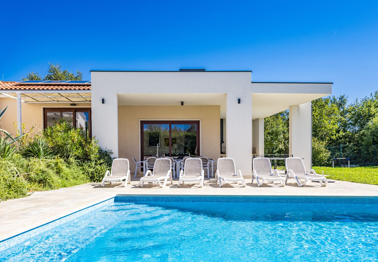 Villa in Štokovci - Villa Dora in Central Istria kids friendly with private pool and playground for 10 persons