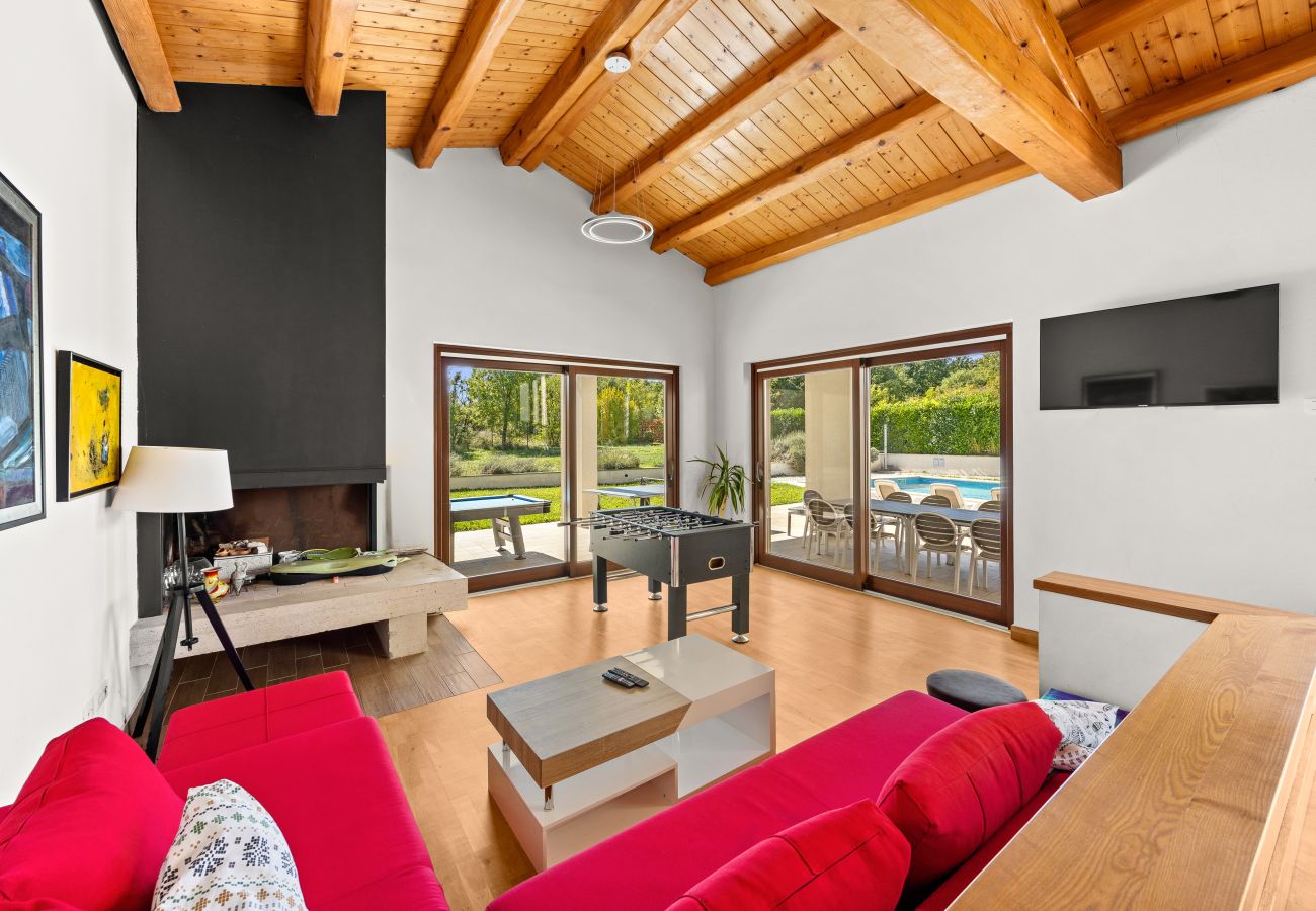 Villa in Štokovci - Villa Dora in Central Istria kids friendly with private pool and playground for 10 persons