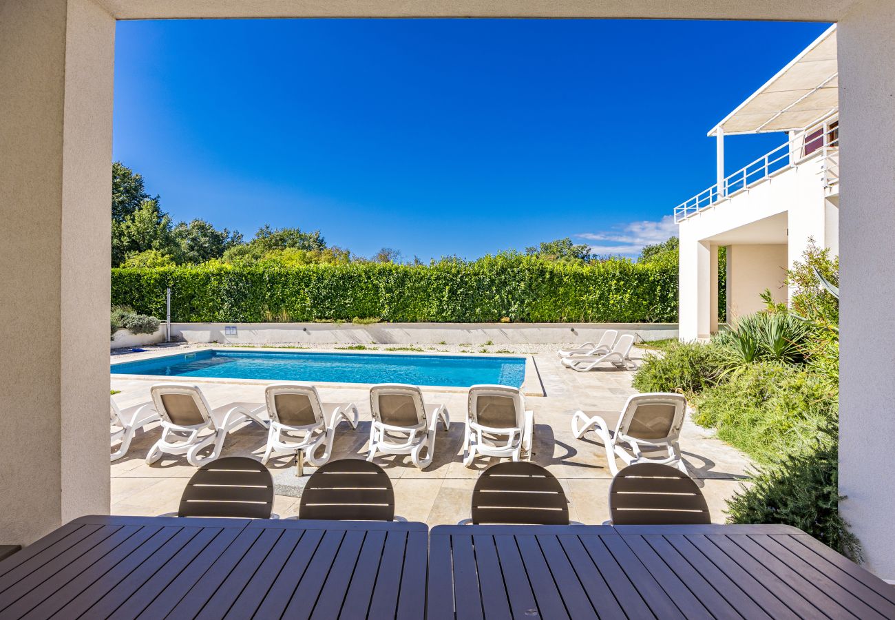 Villa in Štokovci - Villa Dora in Central Istria kids friendly with private pool and playground for 10 persons