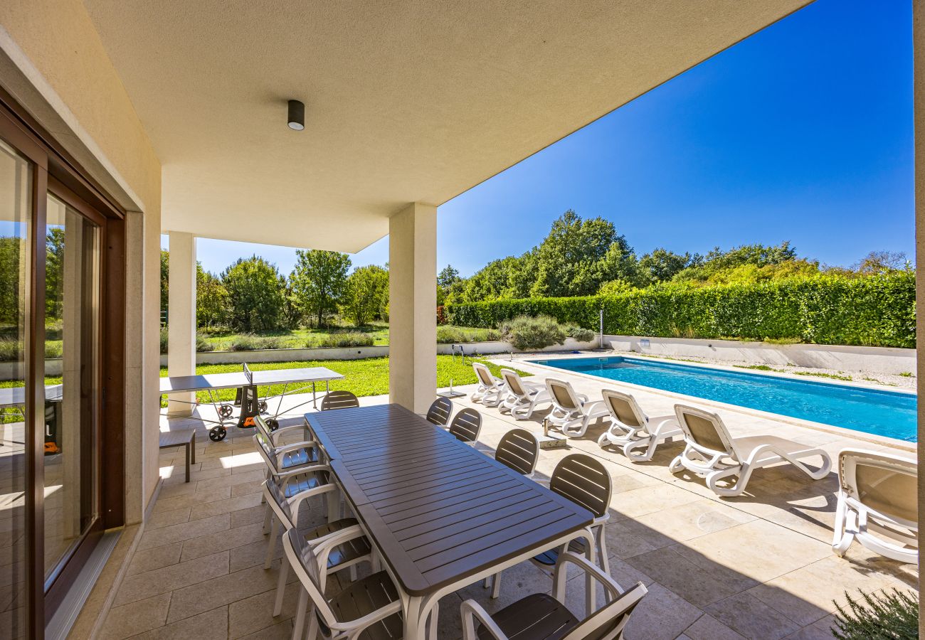 Villa in Štokovci - Villa Dora in Central Istria kids friendly with private pool and playground for 10 persons