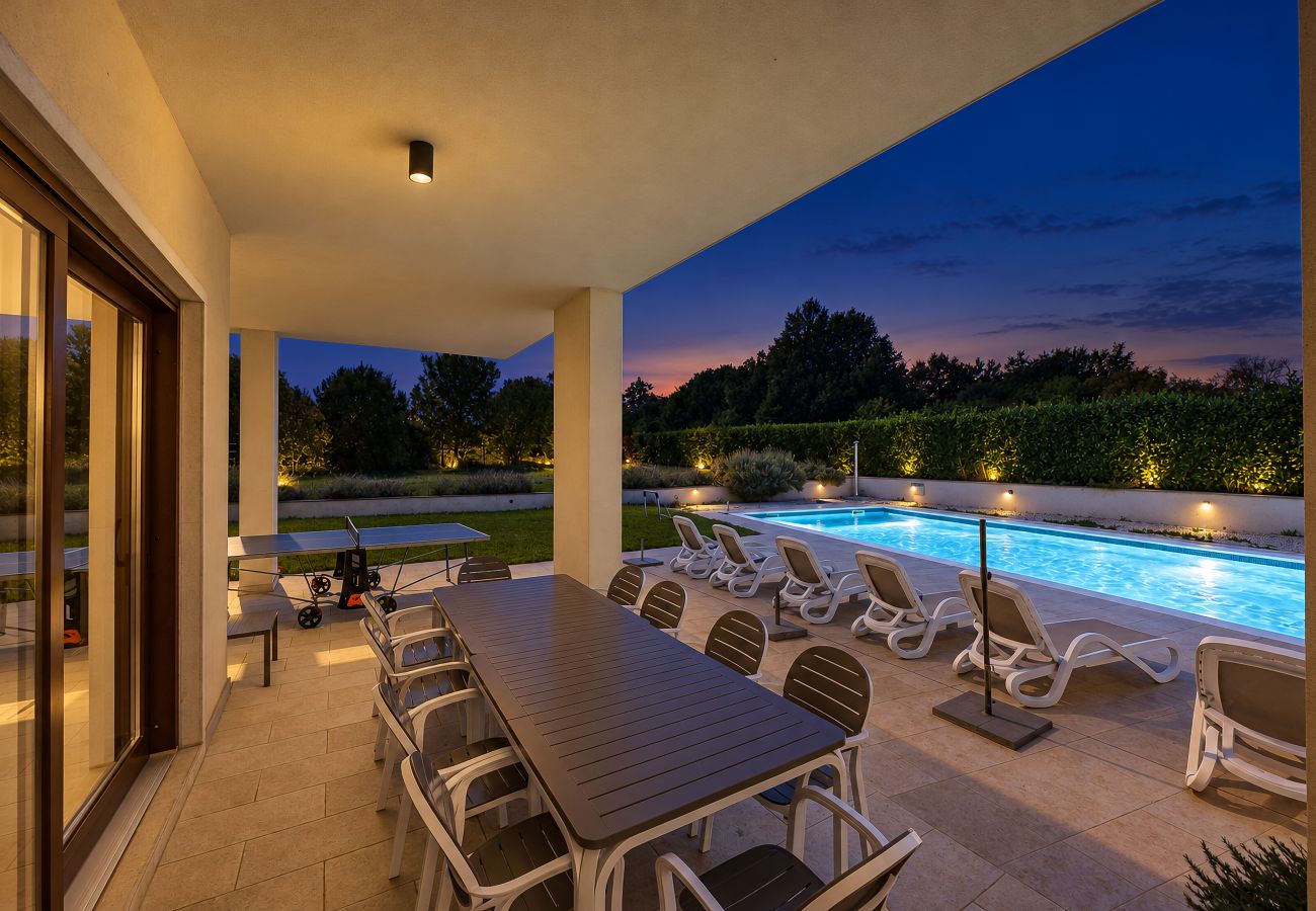 Villa in Štokovci - Villa Dora in Central Istria kids friendly with private pool and playground for 10 persons
