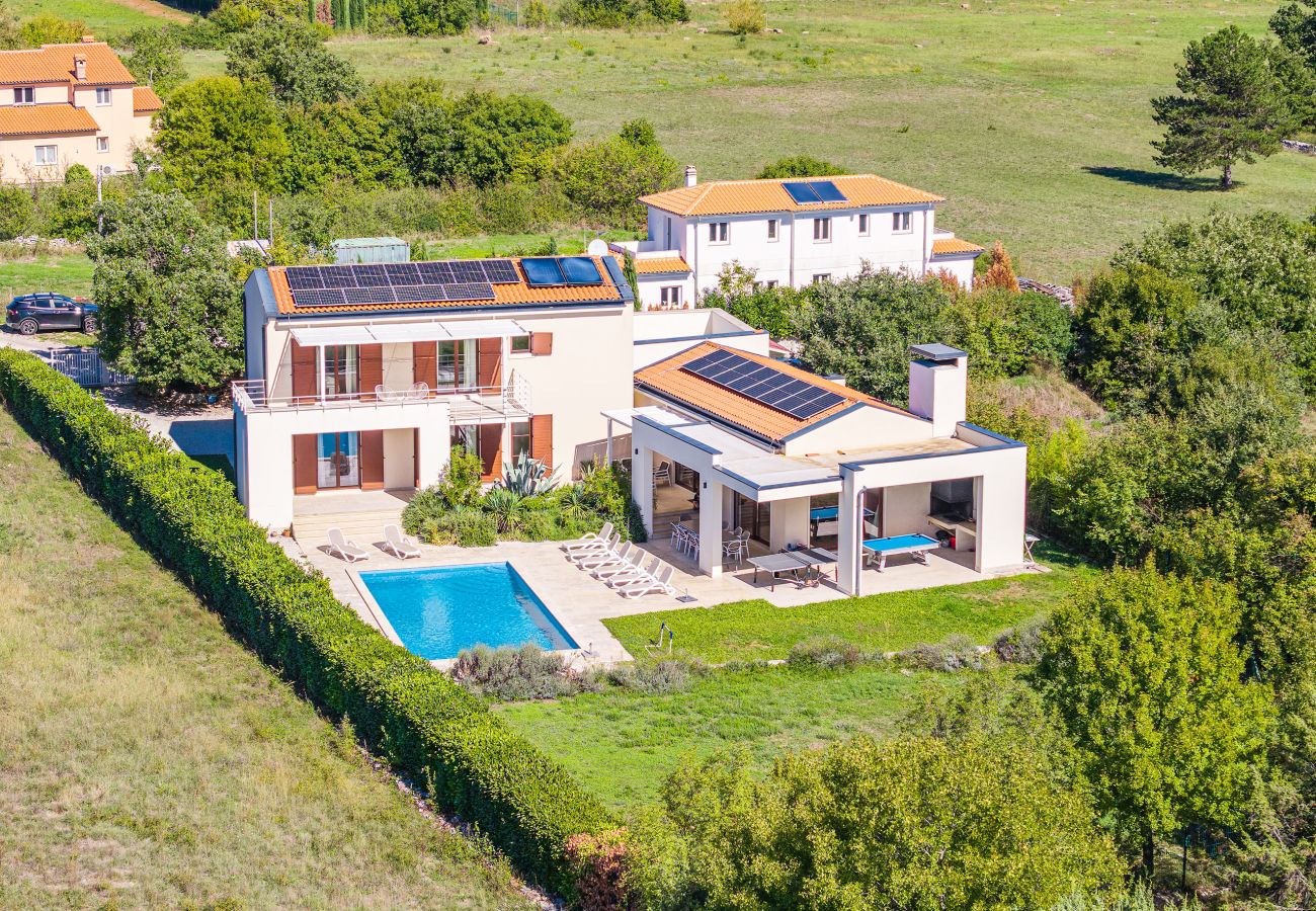 Villa in Štokovci - Villa Dora in Central Istria kids friendly with private pool and playground for 10 persons