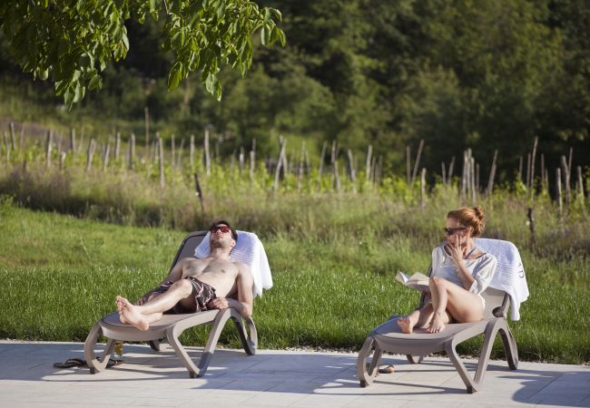 Villa in Grožnjan - Villa Poropati in Central Istria for up to 14 people with large garden & 81 m2 pool Villa in Grožnjan - Villa Poropati in Central Istria for up to 14 people with large garden & 81 m2 pool
