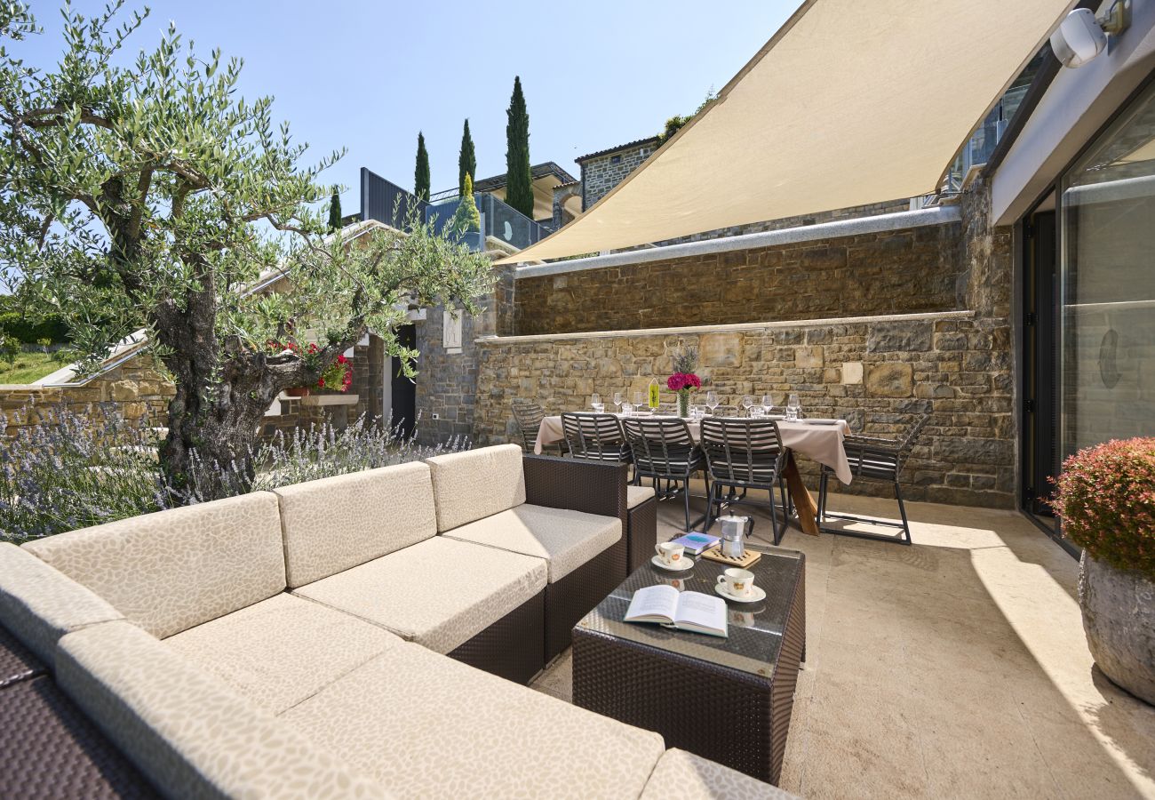 Villa in Merišce - Residence Monte near Umag for 8+2 people with heated infinity pool, spa & play room