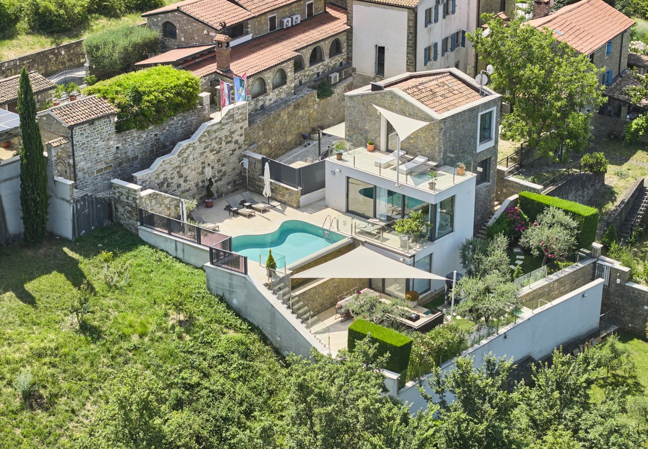 Villa in Merišce - Residence Monte near Umag for 8+2 people with heated infinity pool, spa & play room