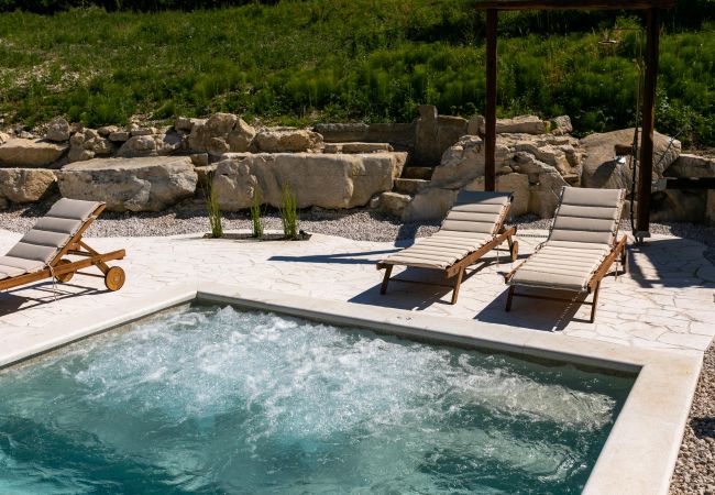 Villa in Žudetici - Villa Blazeni Miroslav Bulesic in Central Istria for 8 people with private heated pool and sauna Villa in Žudetici - Villa Blazeni Miroslav Bulesic in Central Istria for 8 people with private heated pool and sauna