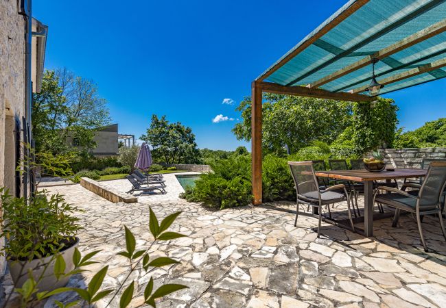 Villa in Butkovici - Casa 42 pet friendly for 9 people in Central Istria with salt - water pool Villa in Butkovici - Casa 42 pet friendly for 9 people in Central Istria with salt - water pool