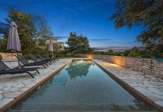 Villa in Butkovici - Casa 42 pet friendly for 9 people in Central Istria with salt - water pool Villa in Butkovici - Casa 42 pet friendly for 9 people in Central Istria with salt - water pool