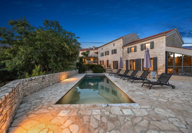 Villa in Butkovici - Casa 42 pet friendly for 9 people in Central Istria with salt - water pool Villa in Butkovici - Casa 42 pet friendly for 9 people in Central Istria with salt - water pool