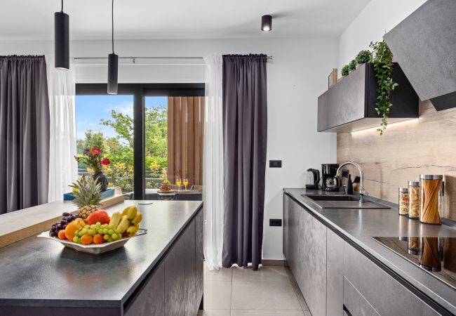 Villa in Krnica - Villa Kali near Pula for 8 people with fitness & sea view - pet friendly Villa in Krnica - Villa Kali near Pula for 8 people with fitness & sea view - pet friendly