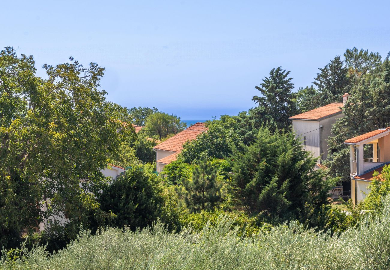 Villa in Krnica - Villa Kali near Pula for 8 people with fitness & sea view - pet friendly