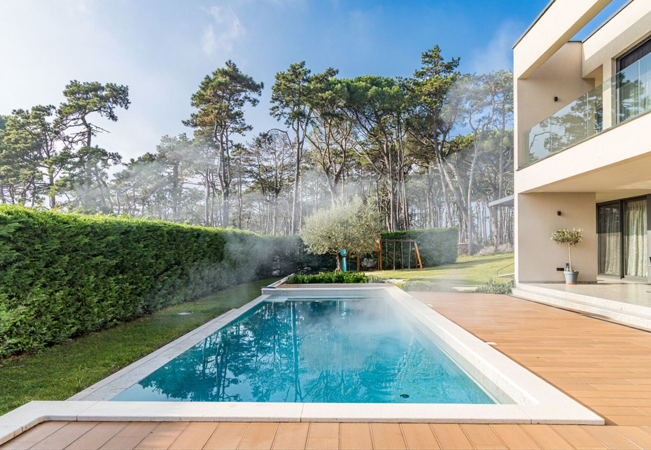 Villa in Nedešcina - Villa Valpinia for 8 people in Labin - Rabac with 40 m2 heated pool, indoor jacuzzi & sauna