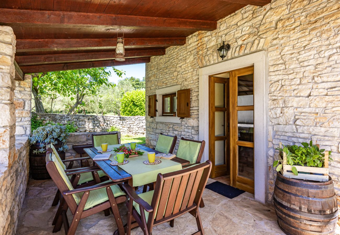 Villa in Sveti Kirin - House Edera in Central Istria for 6 people with large garden and salt - water private pool