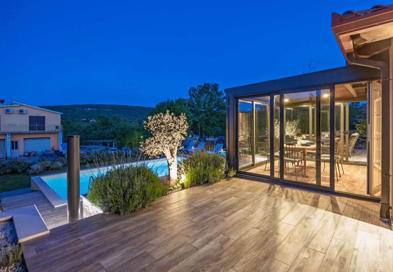Villa in Salakovci - Villa Krasna Kuća for 5 people near Labin - Rabac with private heated pool
