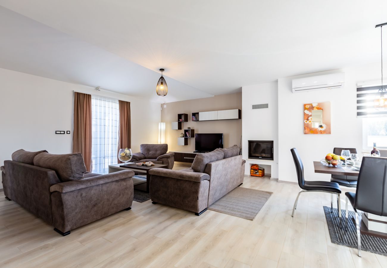 Villa in Šišan - Villa Alba Rossa near Pula for 6 people with private 50 m2 pool only 1 km from the beach