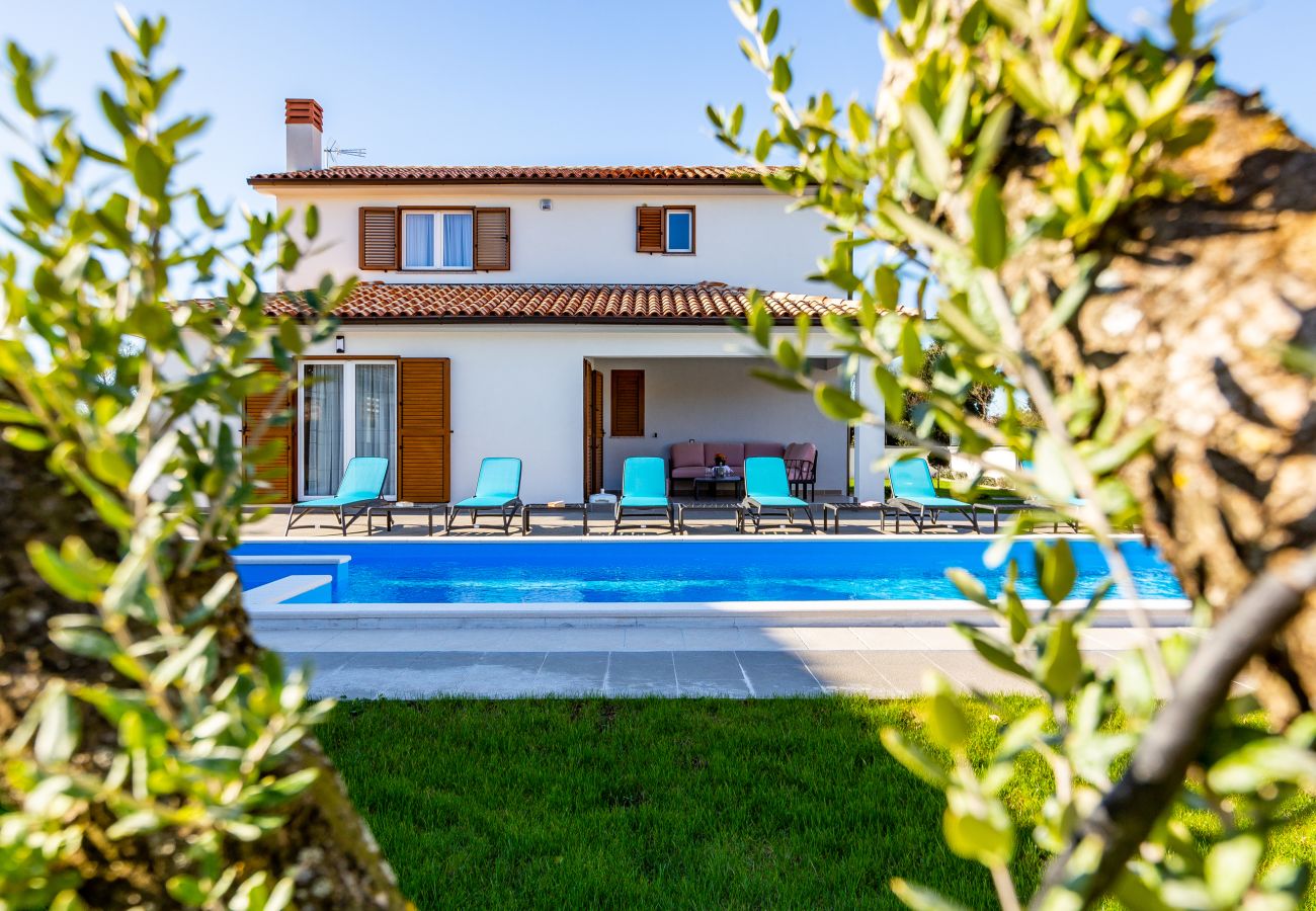 Villa in Šišan - Villa Alba Rossa near Pula for 6 people with private 50 m2 pool only 1 km from the beach