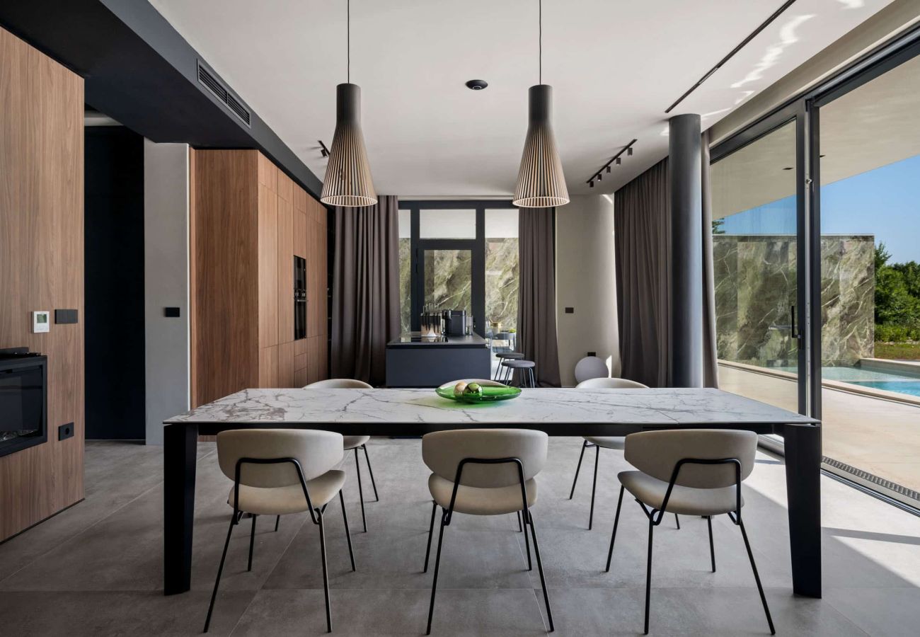 Villa in Šterna - Luxury Villa She for 6 people with 61 m2 private pool, kids playground & sport activities on-side