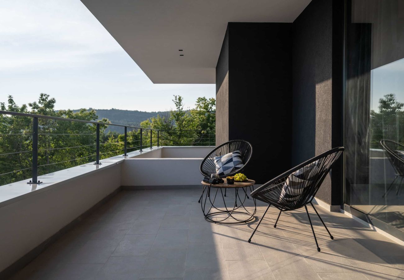 Villa in Šterna - Luxury Villa She for 6 people with 61 m2 private pool, kids playground & sport activities on-side