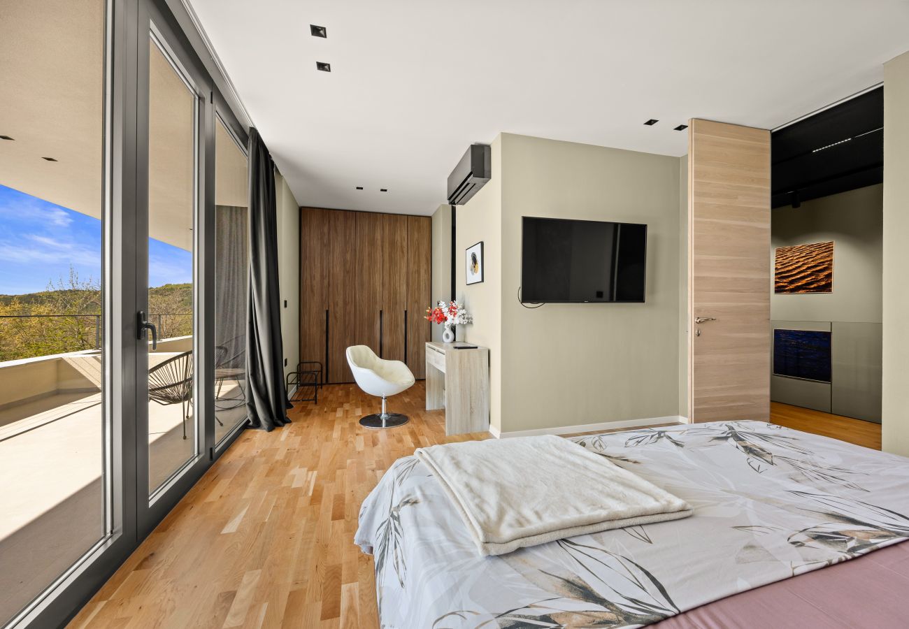 Villa in Šterna - Luxury Villa She for 6 people with 61 m2 private pool, playground & activities on-side for adults and kids