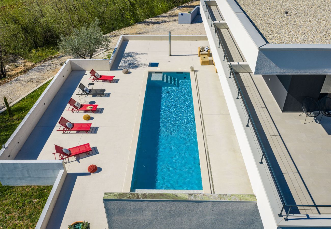 Villa in Šterna - Luxury Villa She for 6 people with 61 m2 private pool, playground & activities on-side for adults and kids