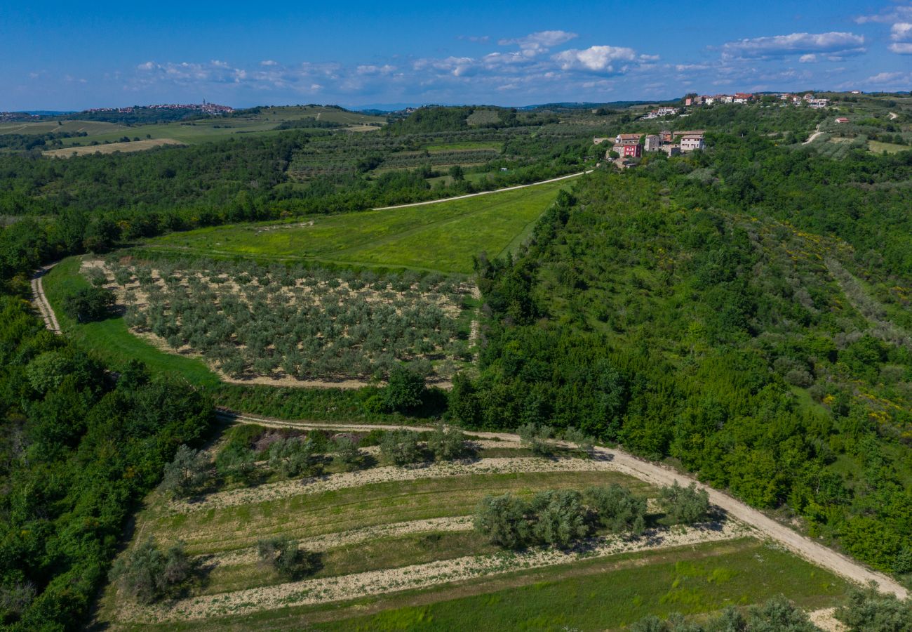 Villa in Krasica - Villa Skraline for 6 people near Umag with salt-water private pool & sea view