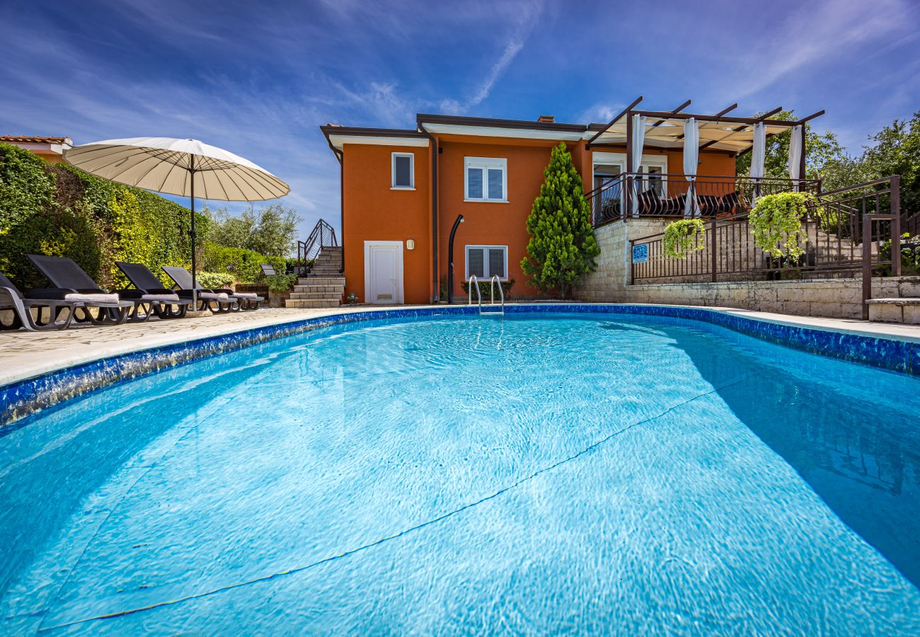 Villa in Montižana - Villa Belvedere for 6 people near Poreč with sea view and pet friendly