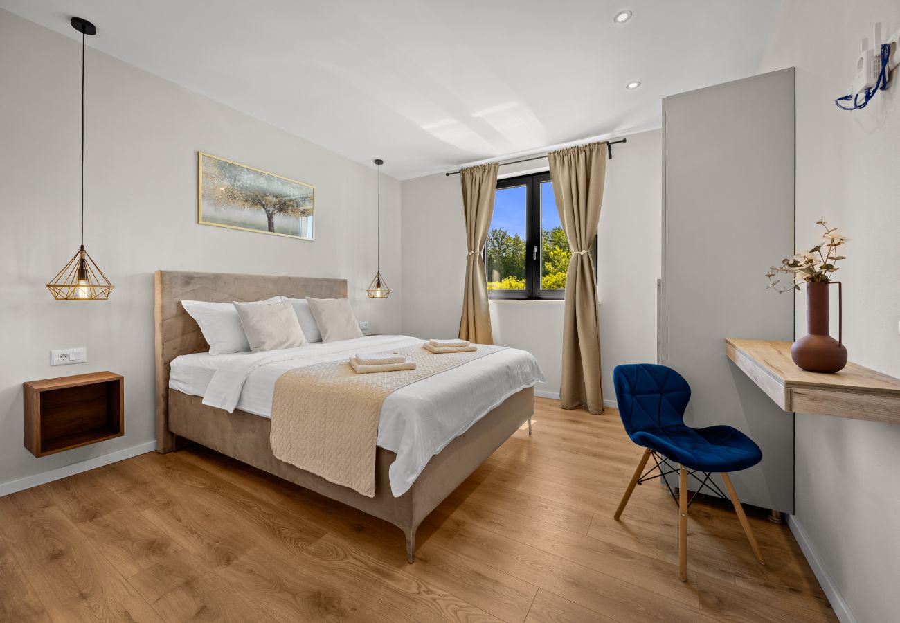 Villa in Kapelica - Villa Animo for 8 people near Labin - Rabac with private pool, children playground & beautiful garden
