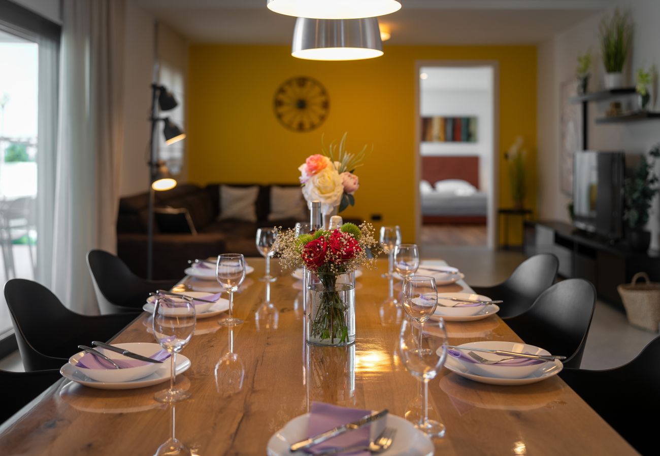 Villa in Varvari - Villa Anni for 10 people in Porec with heated pool, sea view & kids room and playground