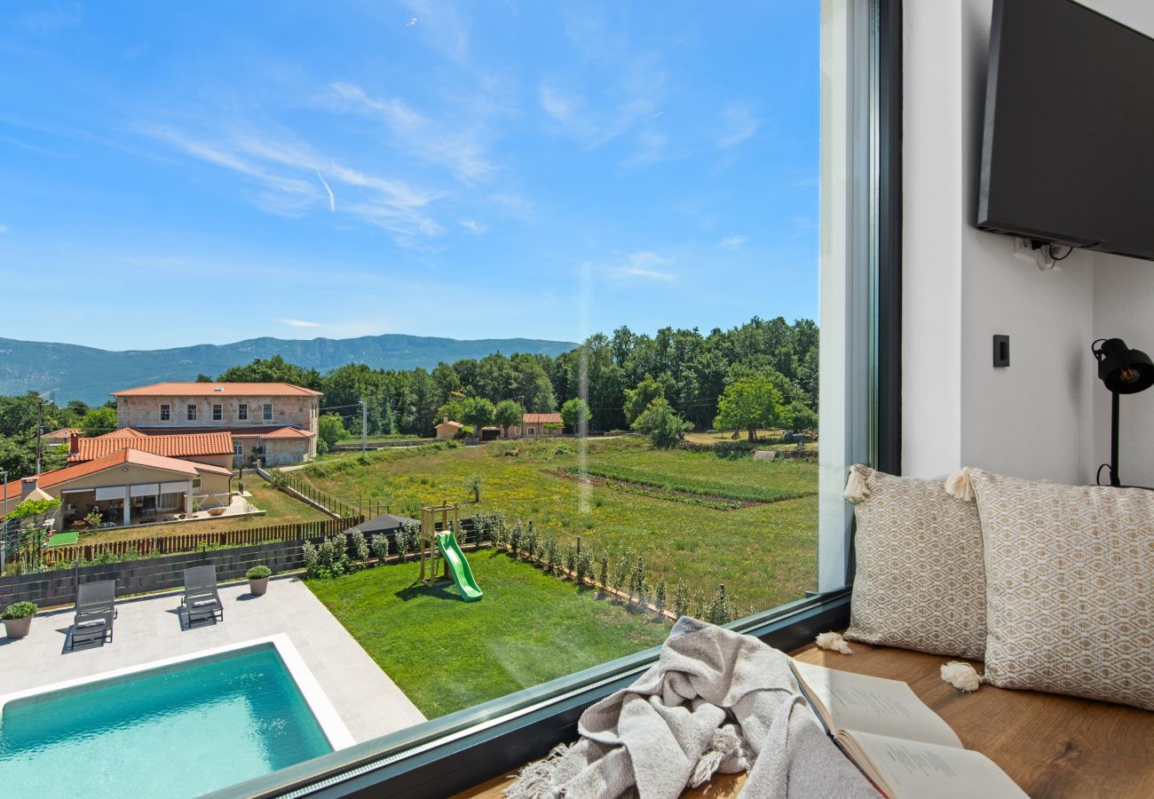 Villa in Lazarici - Villa Ani for 8 people near Labin - Rabac with 40m2 private pool and children playground