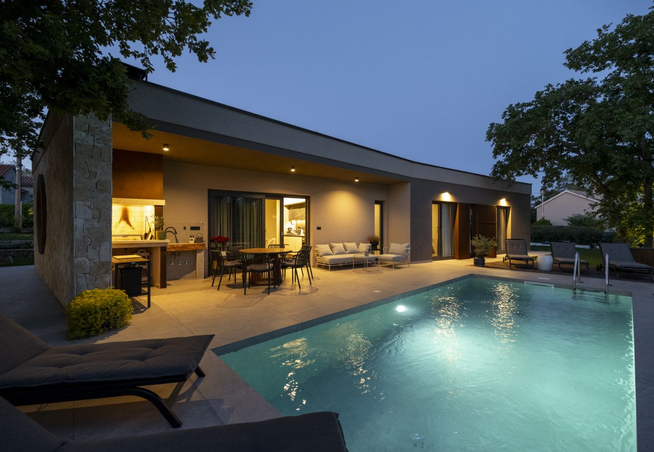 Villa in Presika - Villa Veros for 5 people near Labin - Rabac with private pool & kids playground
