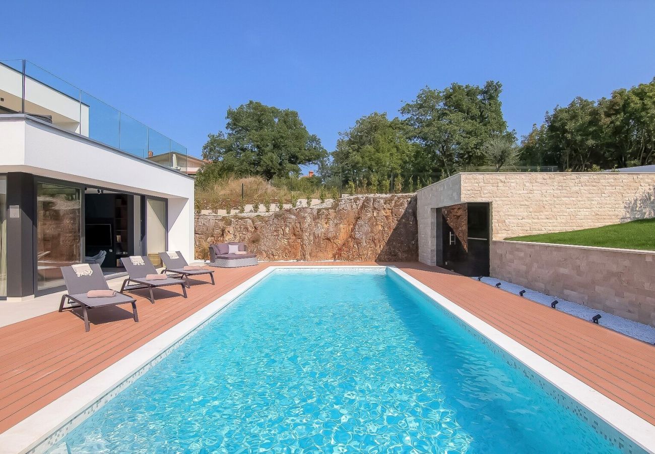Villa in Rovinjsko Selo - Villa #1 for 8 people near Rovinj with 50 m2 private pool, sauna & pet friendly