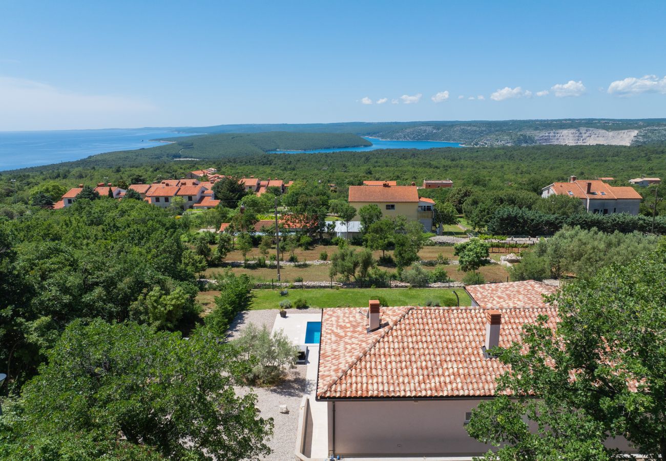 Villa in Viškovici - Villa Tomicich for 6 people with private pool & sea view - only 3 km from beach