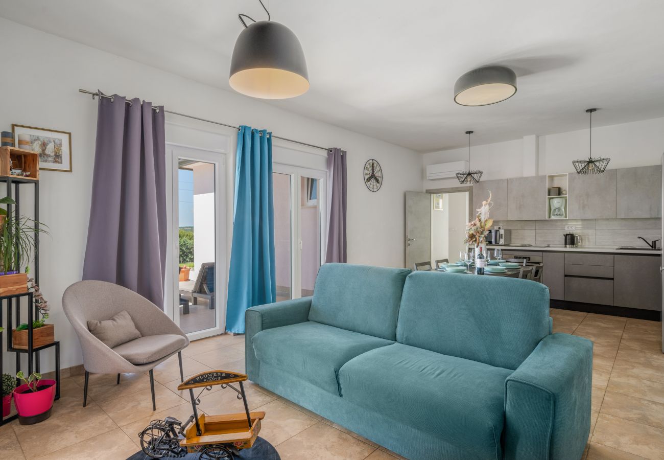 Villa in Viškovici - Villa Tomicich for 6 people with private pool & sea view - only 3 km from beach
