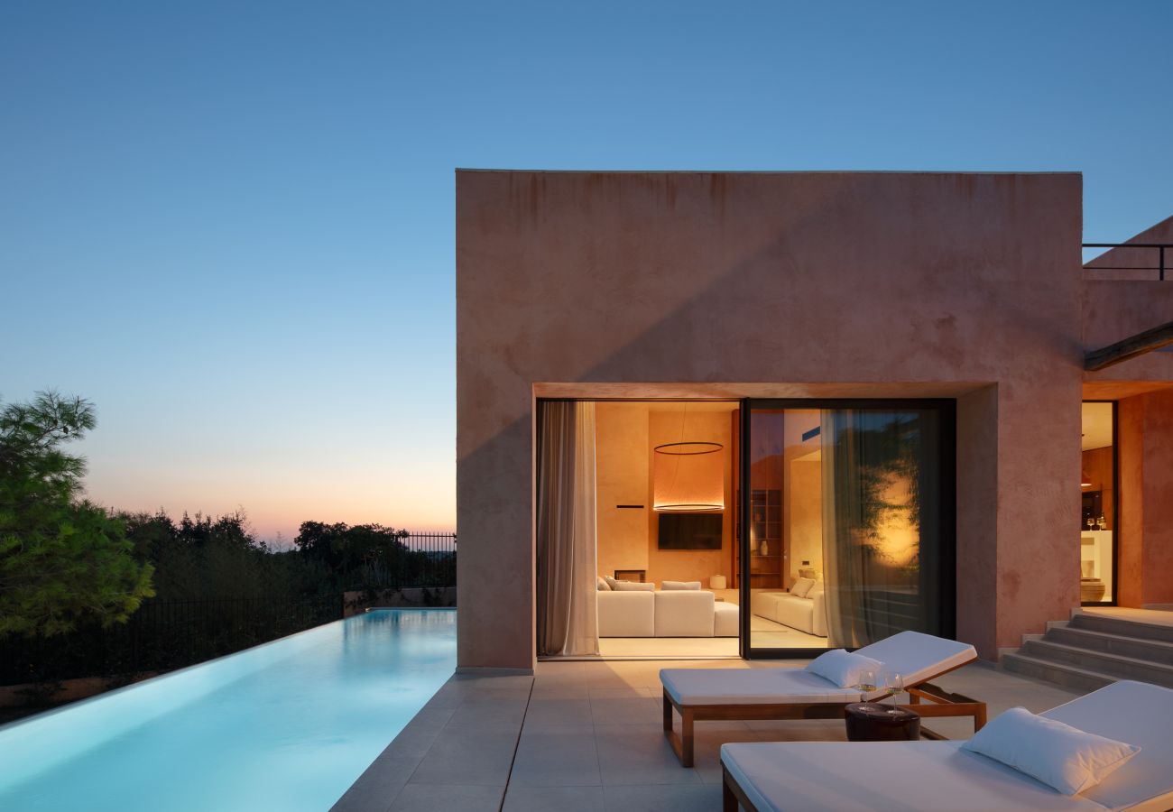 Villa in Žuntici - Villa Arcobaleno for 10 people near Rovinj with 56 m2 heated infinity pool 
