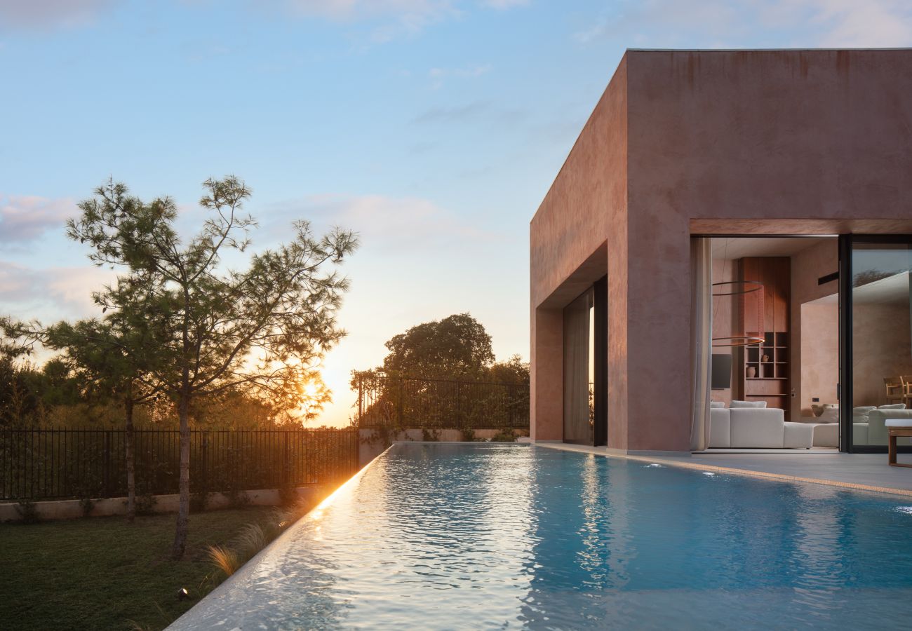 Villa in Žuntici - Villa Arcobaleno for 10 people near Rovinj with 56 m2 heated infinity pool 