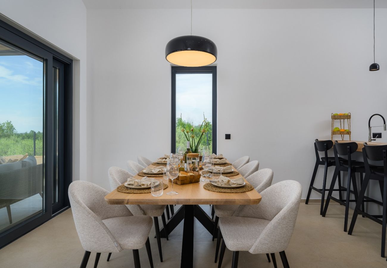 Villa in Štifanici - Casa Fiore Viola for 8 people with private heated pool & sea view
