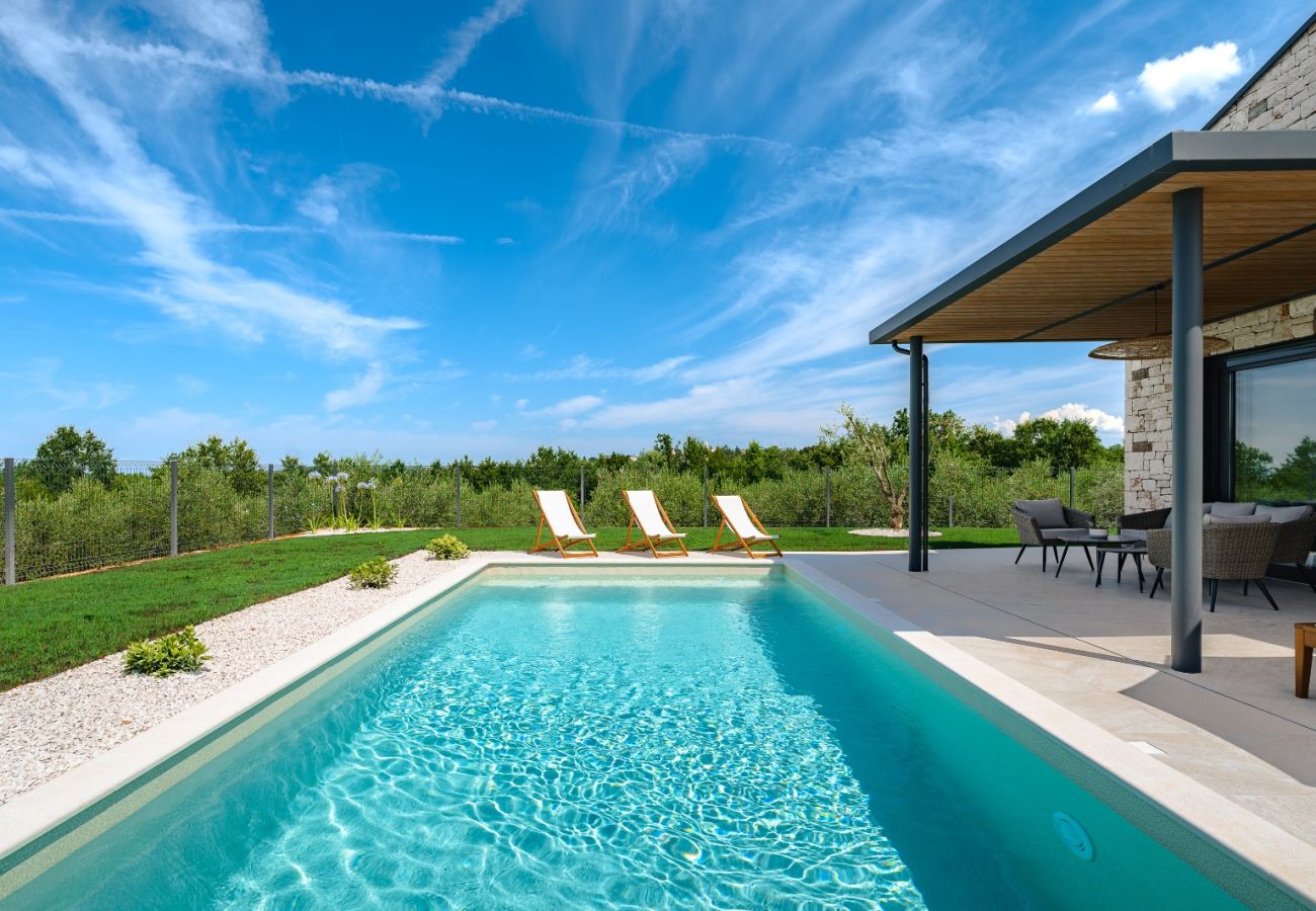 Villa in Štifanici - Casa Fiore Viola for 8 people with private heated pool & sea view