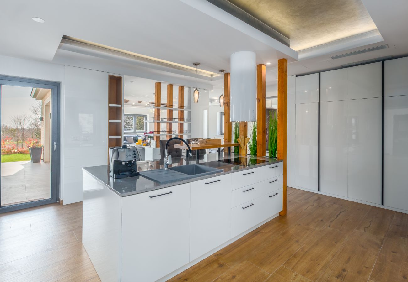 Villa in Pinežici - Villa Harmony for 8 people in Central Istria with 50 m2 private pool and sea view