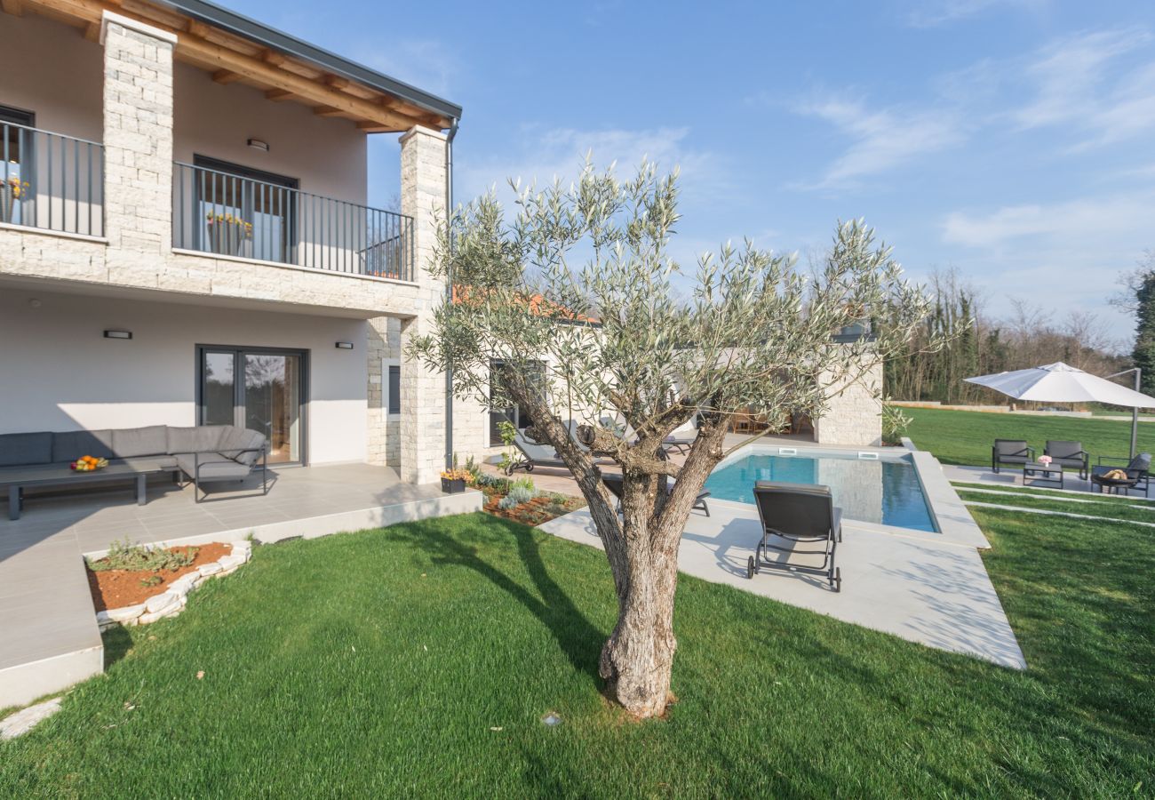 Villa in Pinežici - Villa Harmony for 8 people in Central Istria with 50 m2 private pool and sea view