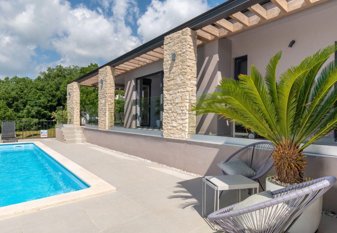 Villa in Nedešcina - Villa AntheaPaola near Labin - Rabac for 8 people with heated private pool and  children playground