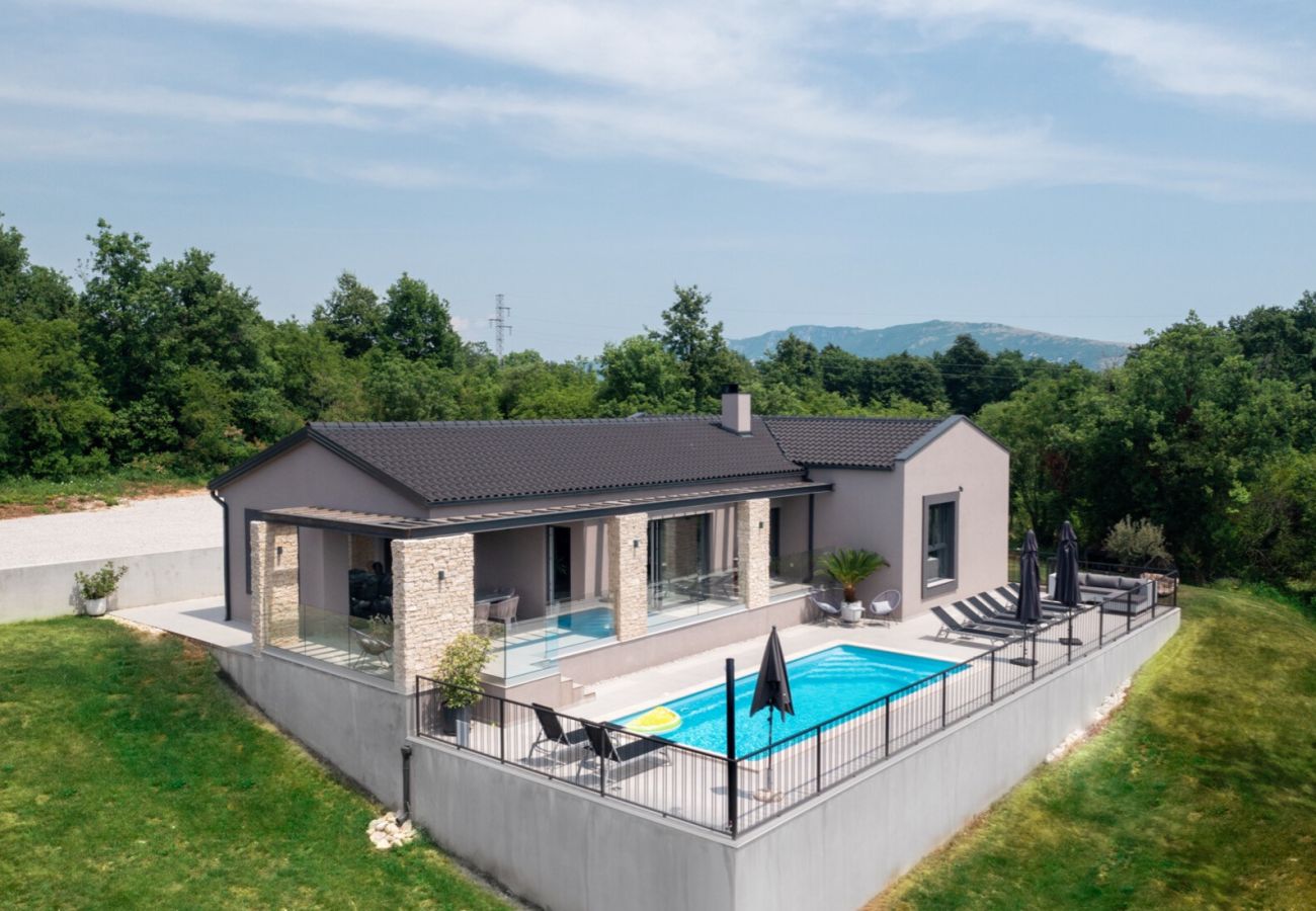 Villa in Nedešcina - Villa AntheaPaola near Labin - Rabac for 8 people with heated private pool and  children playground