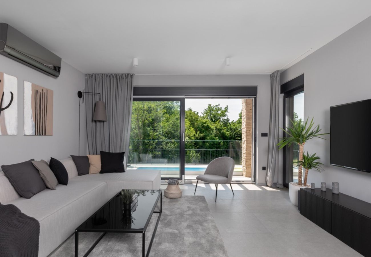 Villa in Nedešcina - Villa AntheaPaola near Labin - Rabac for 8 people with heated private pool and  children playground