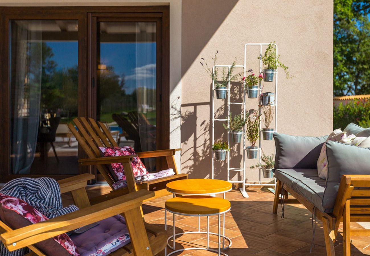 Villa in Veliki Vareški - Villa Campi for 10 persons near Pula with large garden, private golf and tennis court, kids playground & wellness area 