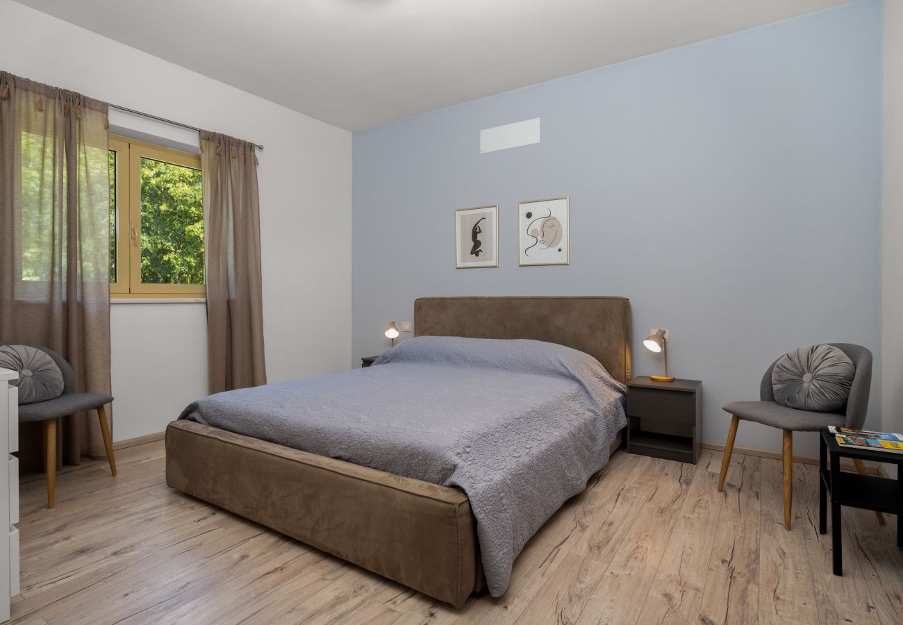 Villa in Kraj Drage - Villa Aria Labin for 6 persons with private 32 m2 pool, kids playground and large garden 