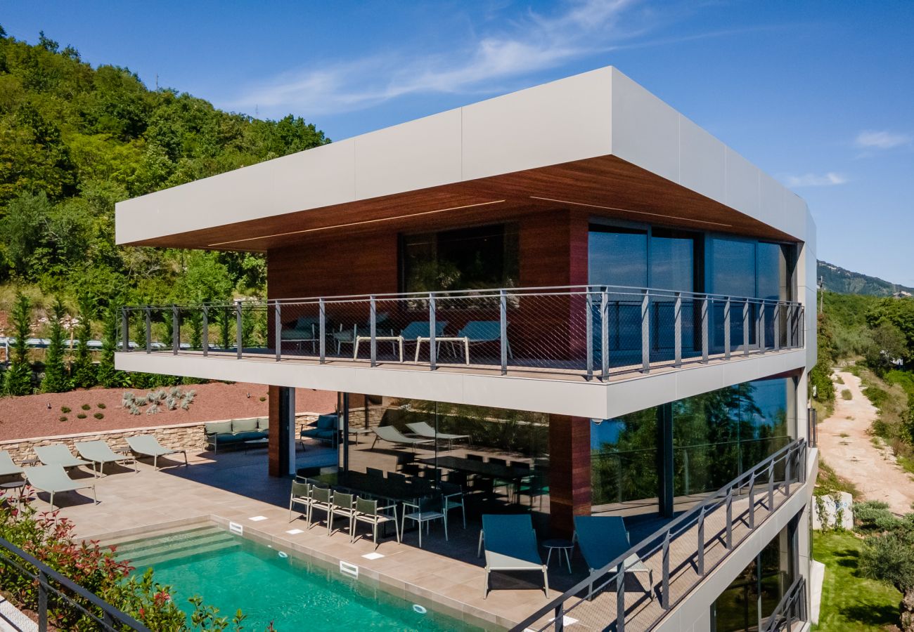 Villa in Mošcenice - Luxury Villa Vista Hills for 14 persons near Opatija with heated pool, sea view & wellness 