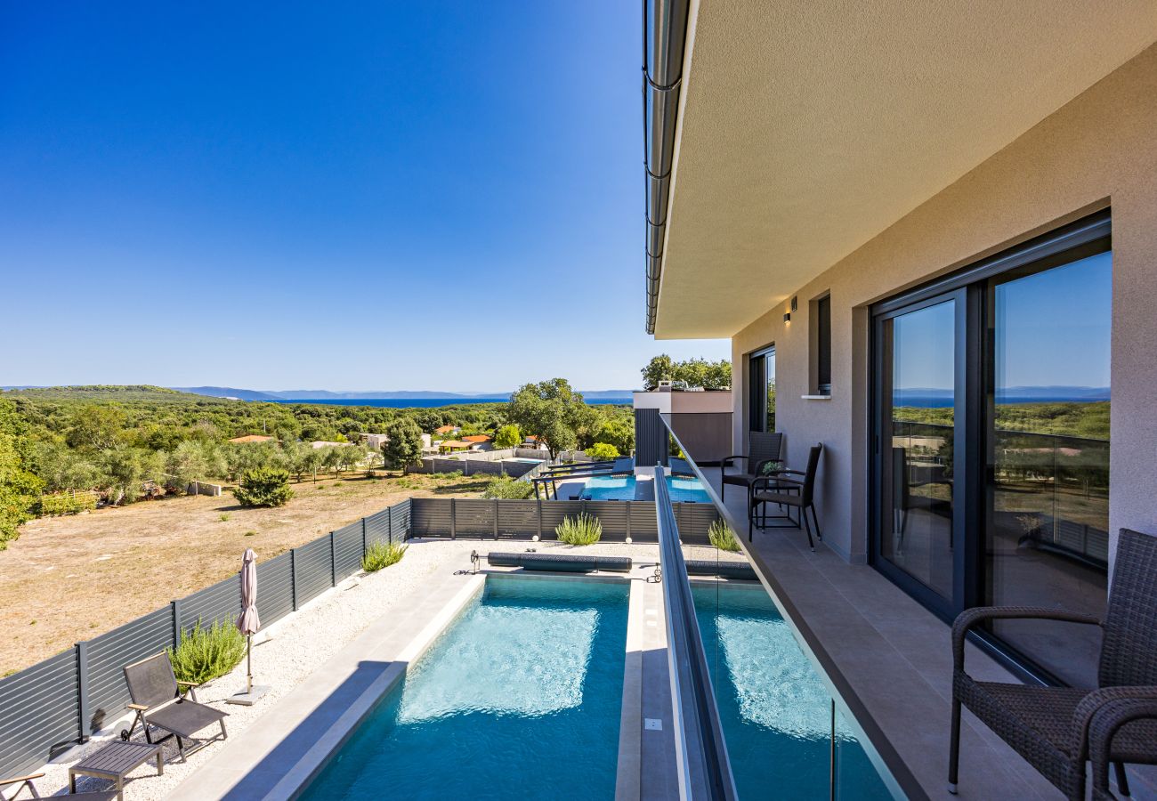 Villa in Ližnjan - Villa Malena near Medulin for 8 persons with 51 m2 heated pool, wellness & beautiful sea view